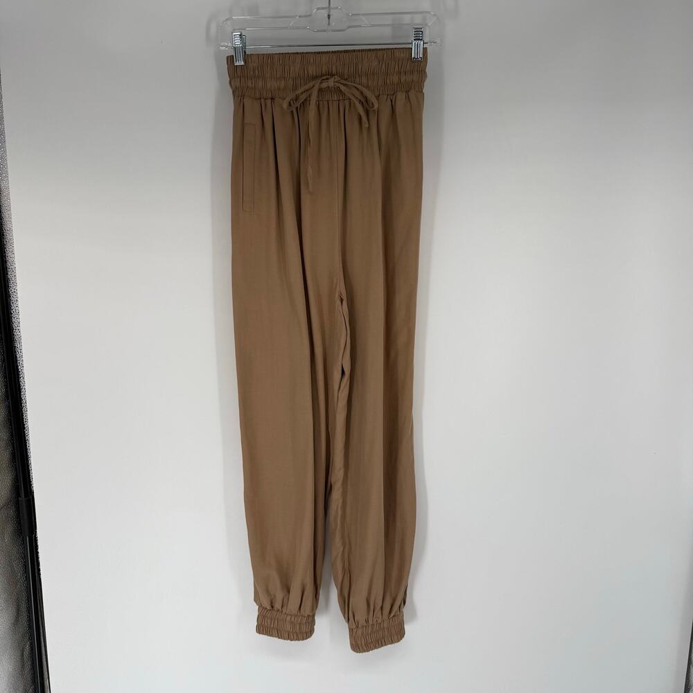 Grade & Gather Jogger Pant Women's Size S Tan Wide Waistband Normcore Y2K